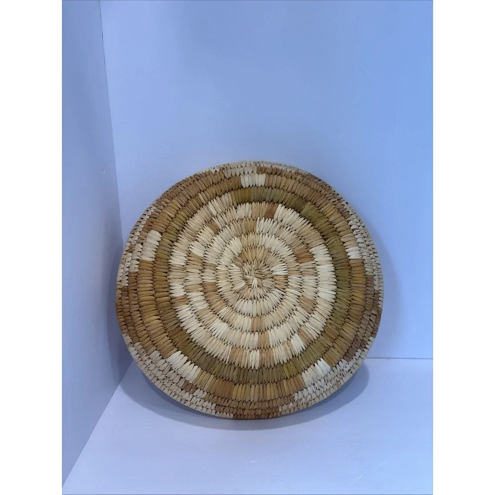 Handmade Basket Woven Natural Coil Bowl 10
